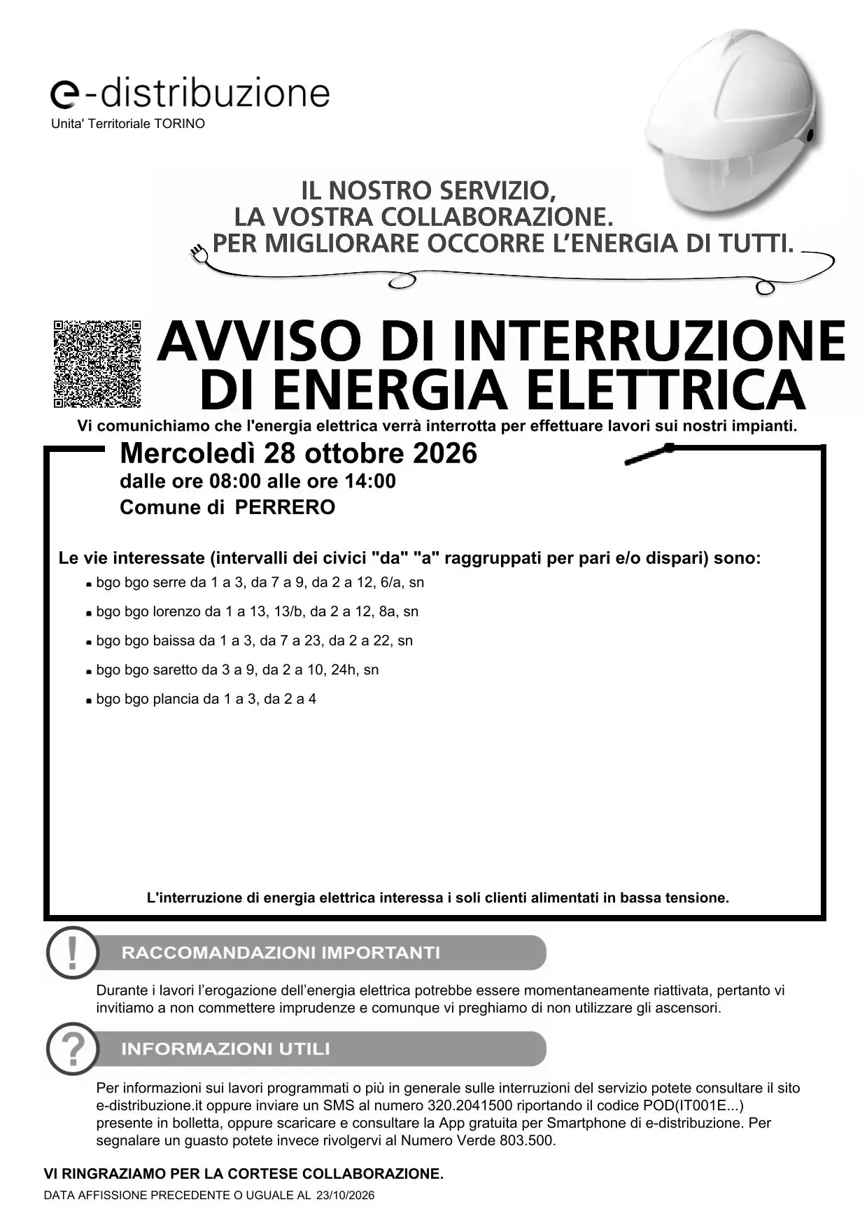 Interruzione Enel